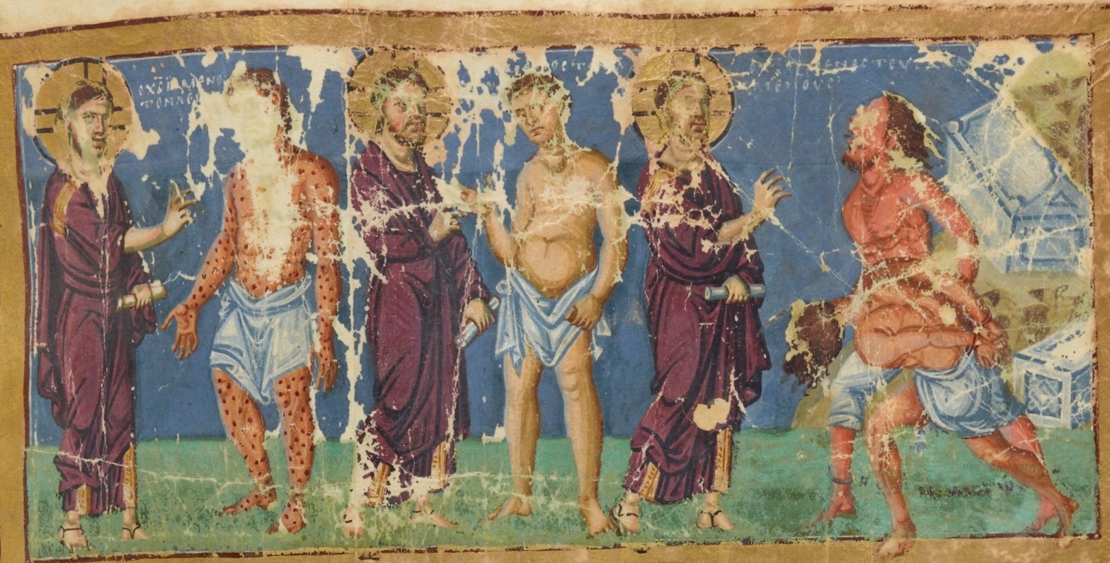 Gacie lniane w ikonografii